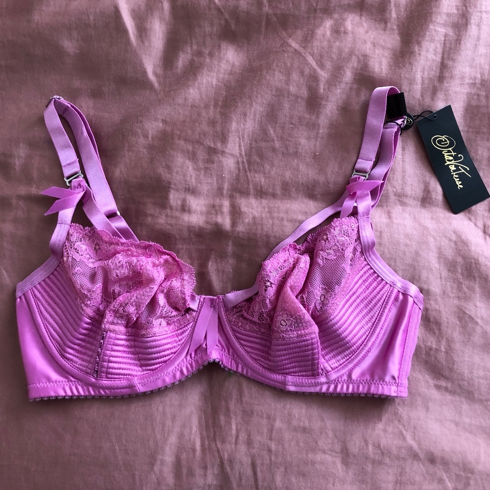 NOT FOR SALE - Dita Von Teese Madame X Underwire Bra Paradise Pink 32DD/32E